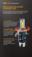 NVEL usine OEM O1 kit de phares haute qualité H4 H15 ampoules de phares à led pour système d'éclairage automatique
