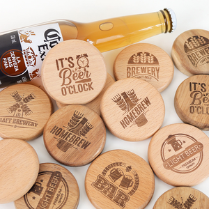 Настраиваемый логотип «сделай свой» деревянная форма открывалка для пивных бутылок Подставка для холодильника Магнитная барная декоративная рекламная металлическая наклейка на холодильник - Product Image 2
