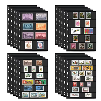 Pages à 9 trous pour album de timbres, albums de collection de timbres, collection de billets de banque, PVC à feuilles mobiles, 12 modèles