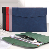 Portadocumentos de Negocios de Cuero PU A4 con Logotipo Personalizado, Organizador de Archivos con Gran Capacidad, Maletín Impermeable con Botón