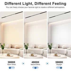 Vente en gros, promotion exceptionnelle : Système de rail magnétique moderne 48V, spot LED linéaire à montage en surface pour la maison - Product Image 6