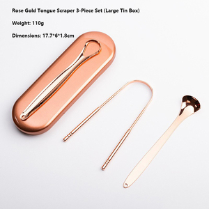 Limpiadores de Lengua Profesionales de Acero Inoxidable YBK, Mejoran el Mal Aliento, Raspador de Lengua, Herramienta de Cuidado Bucal para Adultos y Niños - Product Image 2