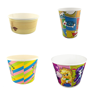 46oz 1500ml cao in Cốc giấy cho bỏng ngô xô hộp cánh gà lấy đi thực phẩm hộp có nắp đậy - Product Image 6