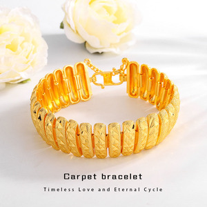 Brazalete de Reloj de Lujo con Textura Chapada en Oro, Joyerí<span class=keywords><strong>a</strong></span> Hipoalergénica <span class=keywords><strong>para</strong></span> Hombre, Regalo Perfecto <span class=keywords><strong>para</strong></span> Padre/<span class=keywords><strong>Novio</strong></span> - Product Image 1
