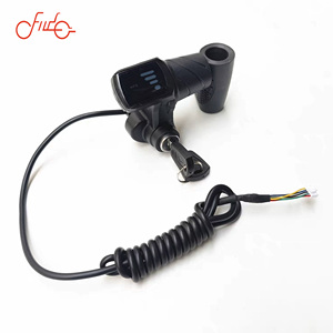 高品质耐用 ZHAO <span class=keywords><strong>HUA</strong></span> 48V 扭转式油门钥匙显示屏加速手柄电动自行车/摩托车 155x95mm 替换件 - Product Image 3