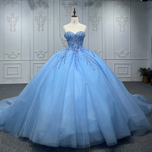 Dreamy Sweetheart Blue Evening Wedding Gown Prom Dresses Jancember 9917-1 Stylish and Elegant - Product Image 5