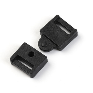 <b>Clip</b> Buckle Plastic Black 10mm Inner Diameter Durable For Bags Backpack Accessories - Product Image 2