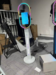 Photomaton portable populaire avec écran tactile de 13,3 pouces, mini PC intégré, appareil photo compatible SLR I5, miroir pour fête, mariage - Product Image 6