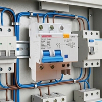 Disjoncteur différentiel XINWDE 2P RCBO RCCB 230V 30mA 4kA AC pour la distribution d'énergie
