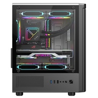 Mayorista Custom MATX PC Computer Case Office Home CPU Case Gaming PC Gamer Gabinete Computer Cases & Towers
