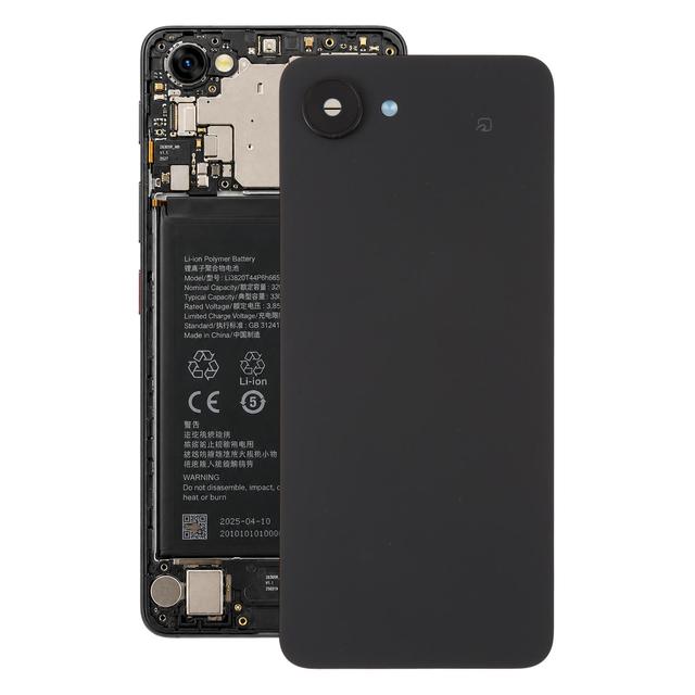 Replacement Plastic Back Cover for ZTE nubia S2R Z6305R/S2 Lite Z6305J Gray Battery Door with Camera Lens Frame