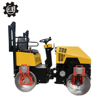Compacteur routier vibrant hydraulique 3 tonnes à double tambour, compacteur de sol à double tambour essence/diesel