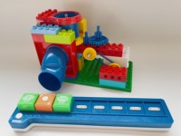 Juego de bloques de codificación inteligente sin pantalla ICBlocks, juguete de construcción electrónica DIY, caja de herramientas de enseñanza preescolar, modelo de juguete para regalo, ROBOT STEM