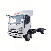 Qingling Isuzu New NKR KV800 5 Ton 4x2 Truk Chassis Mesin Diesel Warna Putih dengan Atap Tinggi
