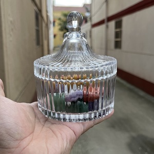 Barattolo <span class=keywords><strong>di</strong></span> caramelle in cristallo artigianale da 220 millilitri-vaso <span class=keywords><strong>di</strong></span> smagnetizzazione in cristallo-utilizzato per la decorazione del Feng Shui - Product Image 5