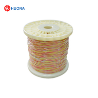 Cable de Extensión para Termopar Tipo K AWG 28 con Aislamiento de PTFE, Cable Trenzado para Termopar Rojo y Amarillo