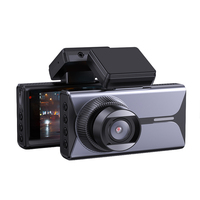 Caméra embarquée double objectif HD 4K+1080P avec écran IPS, vision nocturne, fonction d'enregistrement, GPS/WiFi, garantie 1 an