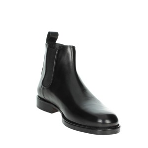 Scarpe da donna nere DR013 mezza stivale traspiranti Chelsea stile altezza caviglia per autunno e inverno suole in gomma - Product Image 5