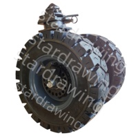 SS 5T 10T pneu en caoutchouc solide ISO conteneur d'expédition roulette
