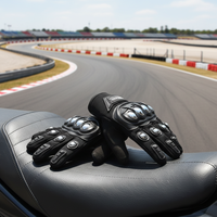 Gants d'équitation d'été demi-doigt pour hommes en acier inoxydable anti-chute à coque dure tactique moto Forces spéciales extérieures