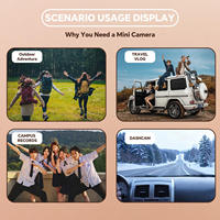 Nueva Cámara Digital CCD de Bolsillo 2026, Mini Cámara Retro HD, Cámara Portátil con Llavero, Cámara para Viajes al Aire Libre X6 Mini Cámara SQ11