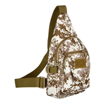 Bolsa Táctica de Pecho Impermeable de Nailon 1000D, Camuflaje, Molle, Múltiples Bolsillos, Cierre de Cremallera Ajustable, Acceso Rápido, para Caza al Aire Libre