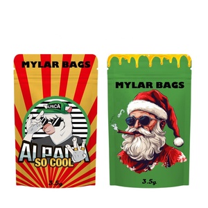 Túi Đựng Thảo Mộc 3.5G 7G 14G 28G In Theo Yêu Cầu Túi Ba Chiều Chống Mùi Cho Trẻ Em Túi Mylar Có Vết Rách - Product Image 1