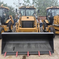 Chargeuse-pelleteuse d'occasion Cat 420F d'origine japonaise, 4x4, avec performance hydraulique stable, pour projets de travaux municipaux
