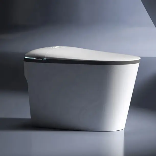 مرحاض ذكي من ZHONGYA تصميم جديد E003 من شركة التصنيع الأصلية مزود بوعاء مرحاض ذكي للحمام بمستشعر تلقائي وابل للشطف مرحاض ذكي