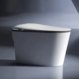 ZHONGYA Oem E003 mangkuk toilet cerdas desain baru kamar mandi sensor otomatis flush inodoro toilet pintar