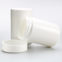 Flacon de pilules en plastique opaque blanc HDPE PET à large ouverture, conteneur de capsules en plastique, 15cc-300cc, d'origine usine