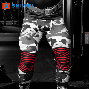 Shiwei <b>Knee</b> Wrap Nylon <b>Support</b> For Powerlifting Fitness <b>Squat</b> Training Unisex Protective Gear - Product Image 2