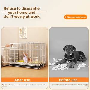 2025 Nieuwe Draagbare Indoor <span class=keywords><strong>Pet</strong></span> Opvouwbare Kooi Massief Metalen Hond En Kat Nest Met Knoopsluiting Nest Voor Kleine Huisdieren - Product Image 4