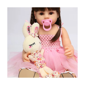 Fox Rabbit Set Vinilo Silicona <span class=keywords><strong>Reborn</strong></span> Baby Doll Kit Precio al por mayor Adorable Girl Kids Parer Regalos con chupete y botella - Product Image 1