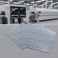 Circuit imprimé en aluminium LED personnalisé, circuit imprimé en aluminium avec base en aluminium, épaisseur 1,0 mm, cuivre 25 µm pour ampoule LED et éclairage public MCPCB