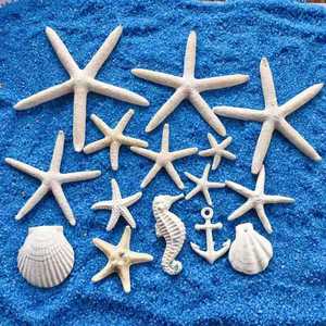 Decoraciones de resina con forma de estrella de mar para acuario, juego de adornos de estilo mediterráneo para decoración de tanques de mascotas - Product Image 1