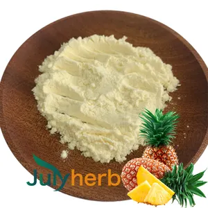 Julyherb Natural y sintético puro Polvo de fruta de piña liofilizada Polvo de piña