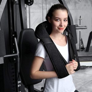 Enveloppe de <span class=keywords><strong>massage</strong></span> électrique sans fil Shiatsu pour le cou et les épaules – Appareil de <span class=keywords><strong>massage</strong></span> portable pour le soin quotidien et l'<span class=keywords><strong>auto</strong></span>-<span class=keywords><strong>massage</strong></span> - Product Image 2