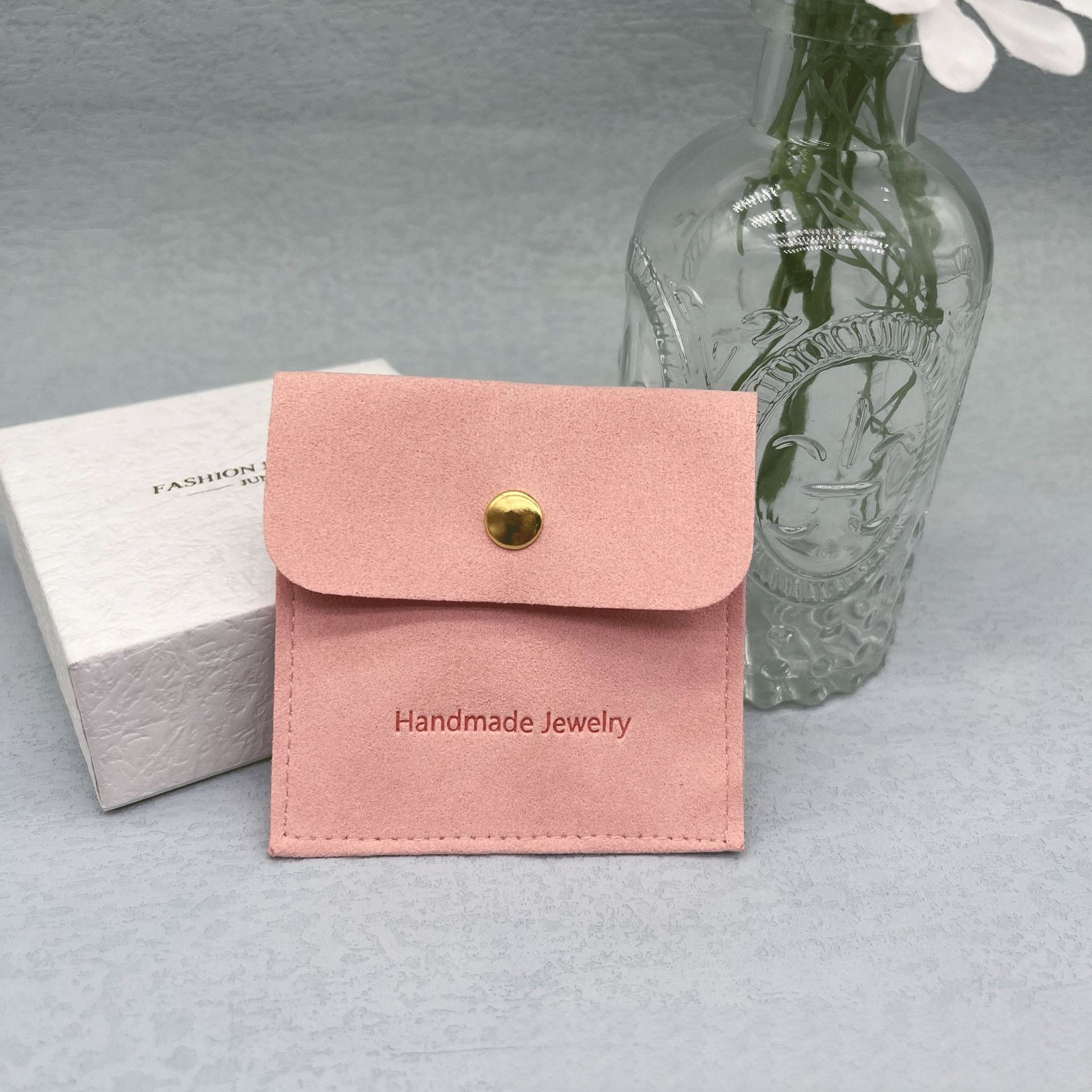 Sac de 8*8cm + carte nternal rose
