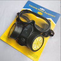 Masque respiratoire réutilisable NP 306 pour la protection complète du visage, anti-poussière, gaz, travail chimique, filtre à charbon actif, avec lunettes de sécurité