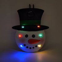 Lampe décorative d'extérieur en métal, motif bonhomme de neige éclose, à énergie solaire, étanche et résistante aux intempéries, artisanat artistique