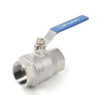 Vanne à opercule en laiton DN25 SS304 PN16 à filetage femelle, commande manuelle à vis, OEM pour conduites d'eau et de drainage