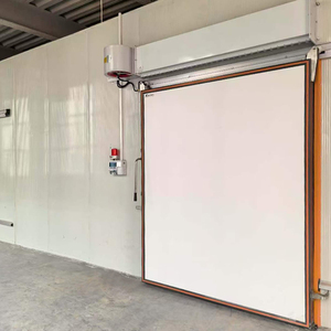 <span class=keywords><strong>Porte</strong></span> de chambre froide industrielle <span class=keywords><strong>coulissante</strong></span> en panneau sandwich PRV, <span class=keywords><strong>porte</strong></span> d'entrepôt robuste en acier isolée avec mousse PU, antirouille - Product Image 2