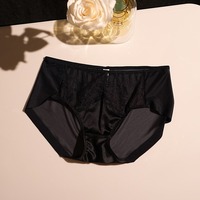 Zijden dames boxershorts, sexy doorschijnende slips voor dames