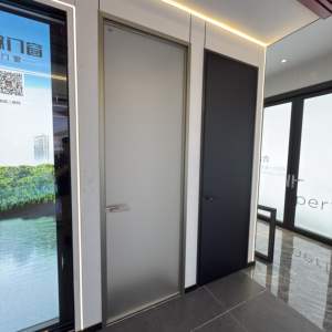 Meilleur prix <span class=keywords><strong>d</strong></span>'usine <span class=keywords><strong>Porte</strong></span> <span class=keywords><strong>d</strong></span>'<span class=keywords><strong>entrée</strong></span> personnalisée en aluminium Cadre étroit <span class=keywords><strong>pour</strong></span> application extérieure Maison résidentielle Appartement Chambre à coucher Hôtel - Product Image 2