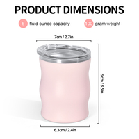 Vaso de Agua Personalizado al por Mayor de Acero Inoxidable de 5oz con Superficie de Plástico, Entrega Rápida, Alta Calidad, para Gimnasio, Oficina, Senderismo y Hogar