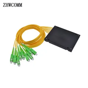 高质量1M SC APC 1X8光纤分路器盒SC/APC光纤PLC分路器