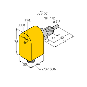 และเซ็นเซอร์วัดการไหล FCS-N1/2A4P-ARX-B1151/115VAC FCI-D09A4-NA-H1141/M16 - Product Image 1