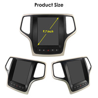 CARUPEZ-Estéreo para coche Android de 9,7 pulgadas, con navegación GPS, Jeep Grand Cherokee 2014-2022 7862S, 8 núcleos, unidad principal de estilo Tesla Vertical