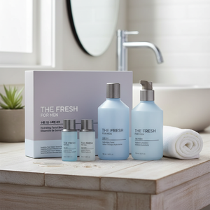 Face Shop Fresh Ensemble de soins hydratants pour le visage pour hommes Toner de qualité 180ml + émulsion 170ml + toner 32ml + émulsion 32ml - Product Image 3